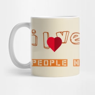 I love dogs, people not so much T-Shirt Mug